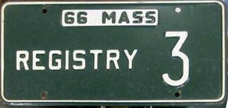 Massachusetts police license plate image