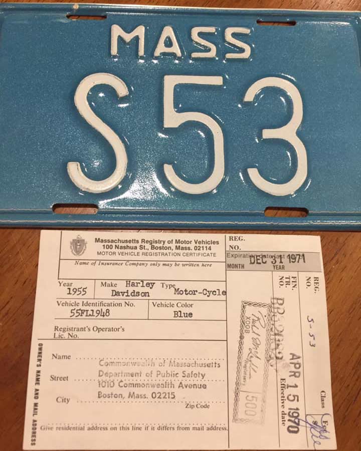 Massachusetts police license plate image