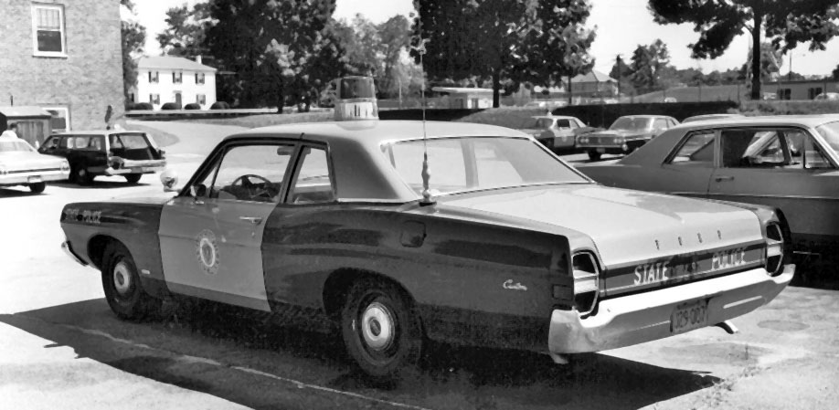 Massachusetts police car