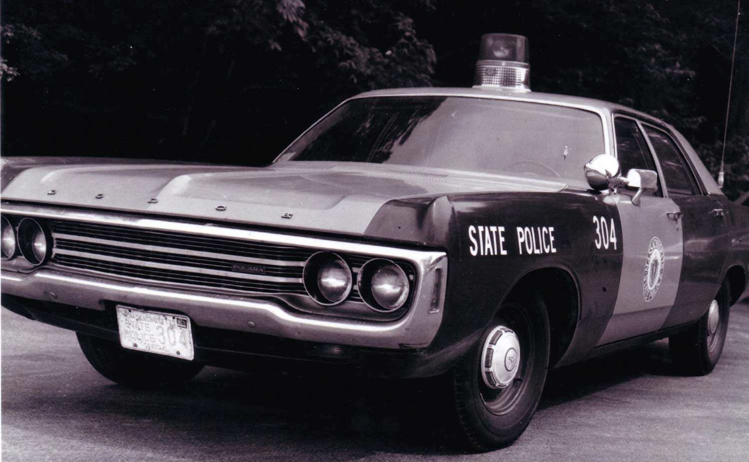 Massachusetts police car