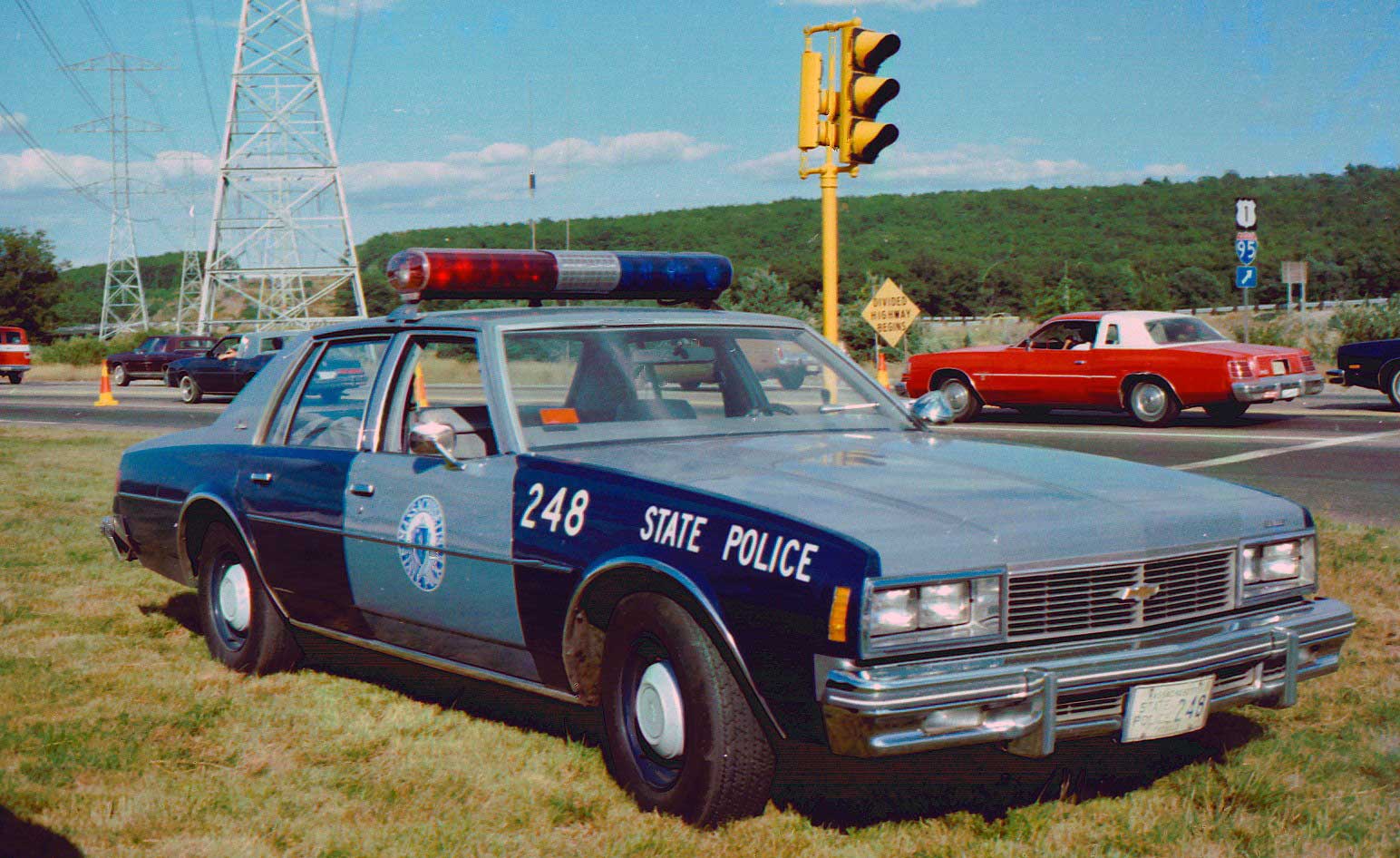 Massachusetts police car