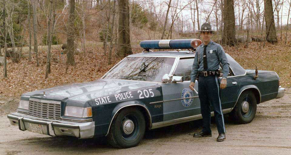 Massachusetts police car