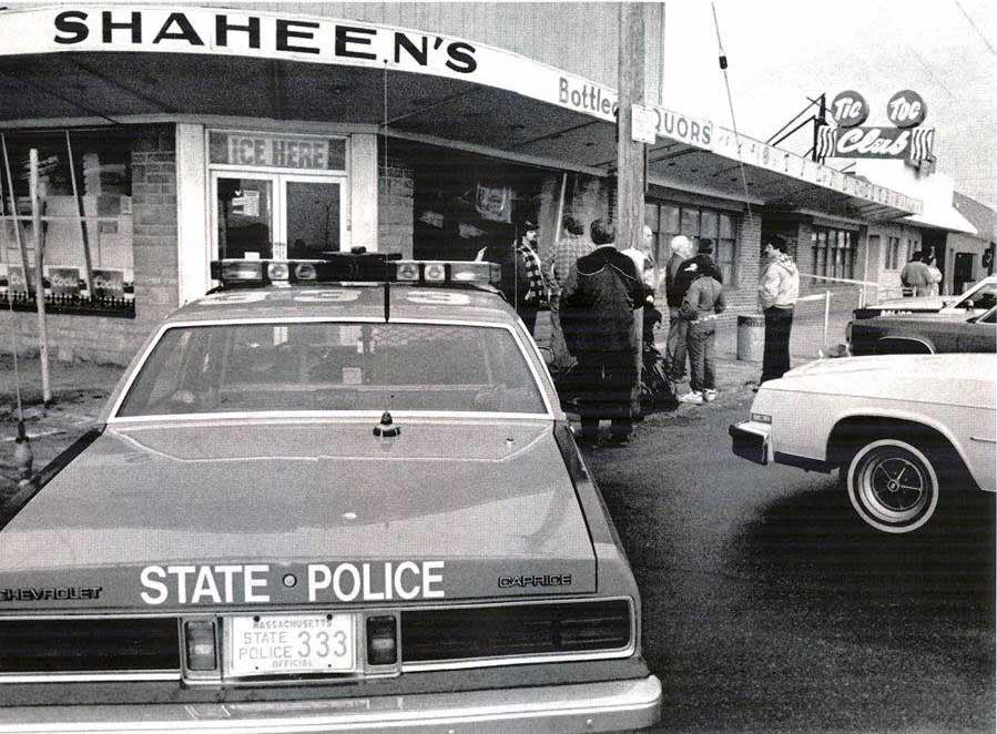 Massachusetts police license plate image