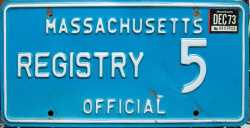 Massachusetts police license plate image