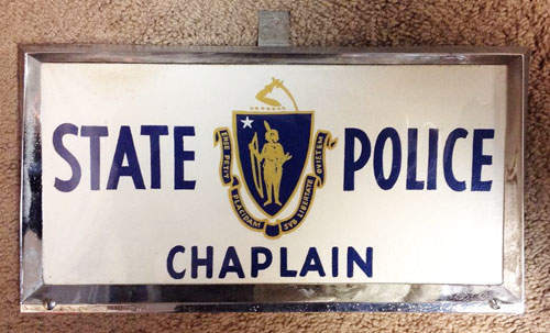 Massachusetts police license plate image