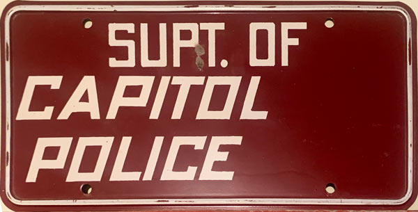 Massachusetts police license plate image