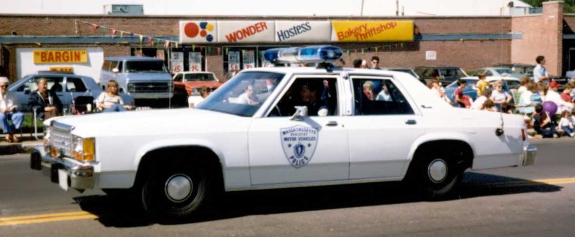 Massachusetts police license plate image