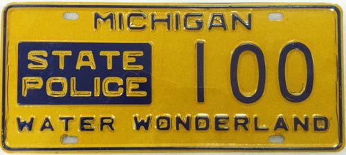 Michigan license plate image