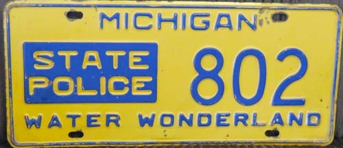 Michigan license plate image