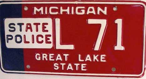 Michigan license plate image