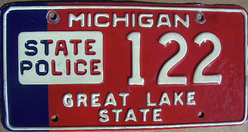 Michigan license plate image