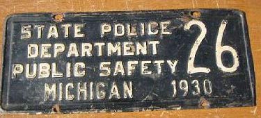 Michigan license plate image