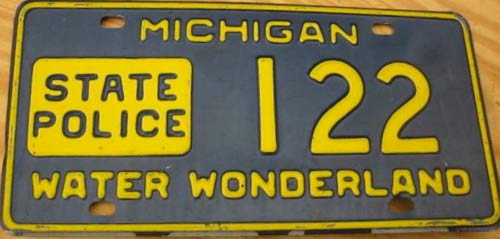 Michigan license plate image