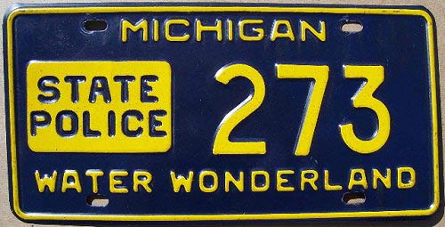 Michigan license plate image