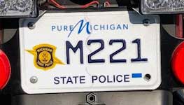 Michigan license plate image