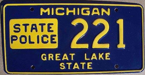 Michigan license plate image