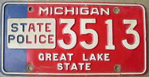 Michigan license plate image