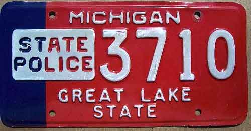 Michigan license plate image