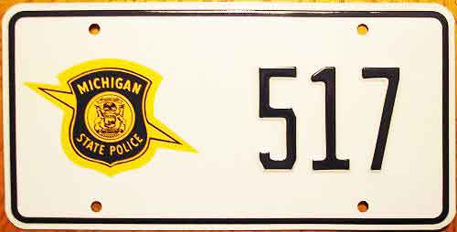 Michigan license plate image