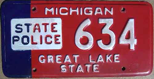 Michigan license plate image