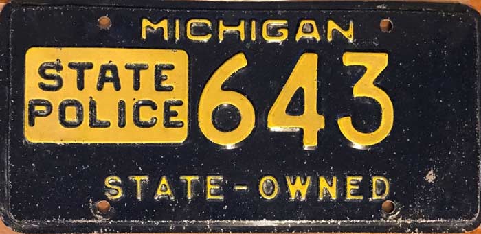 Michigan license plate image