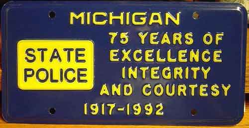 Michigan license plate image