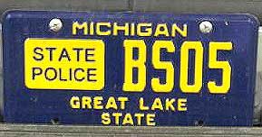 Michigan license plate image