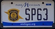 Michigan license plate image