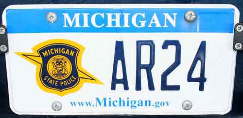 Michigan license plate image