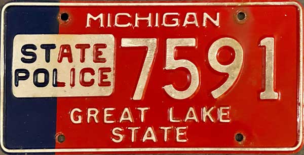 Michigan license plate image