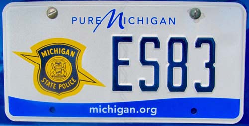 Michigan license plate image