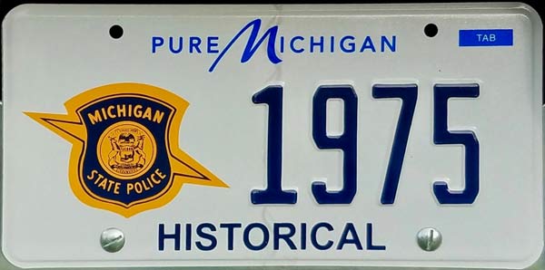 Michigan license plate image