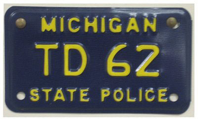 Michigan license plate image