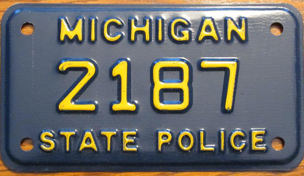 Michigan license plate image