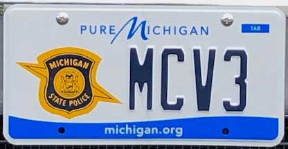 Michigan license plate image