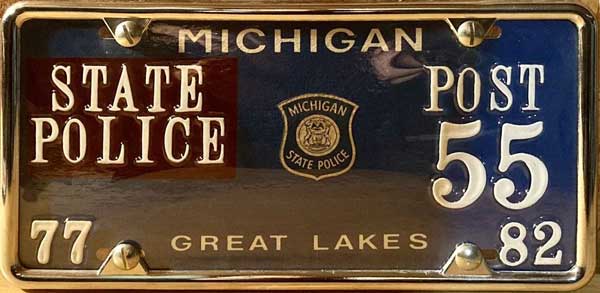 Michigan license plate image