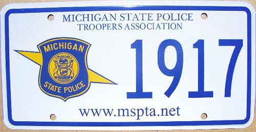 Michigan license plate image