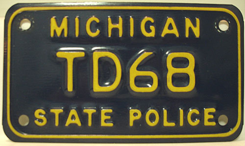 Michigan license plate image