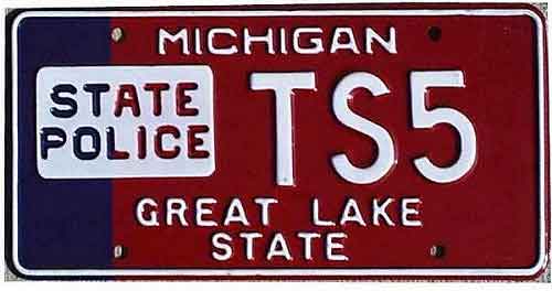 Michigan license plate image