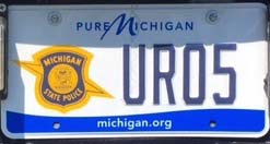 Michigan license plate image