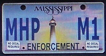 Mississippi license plate image