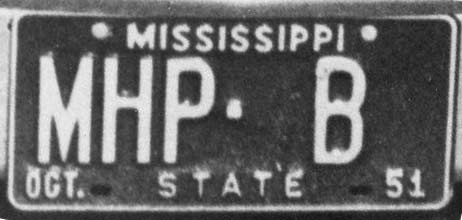 Mississippi license plate image