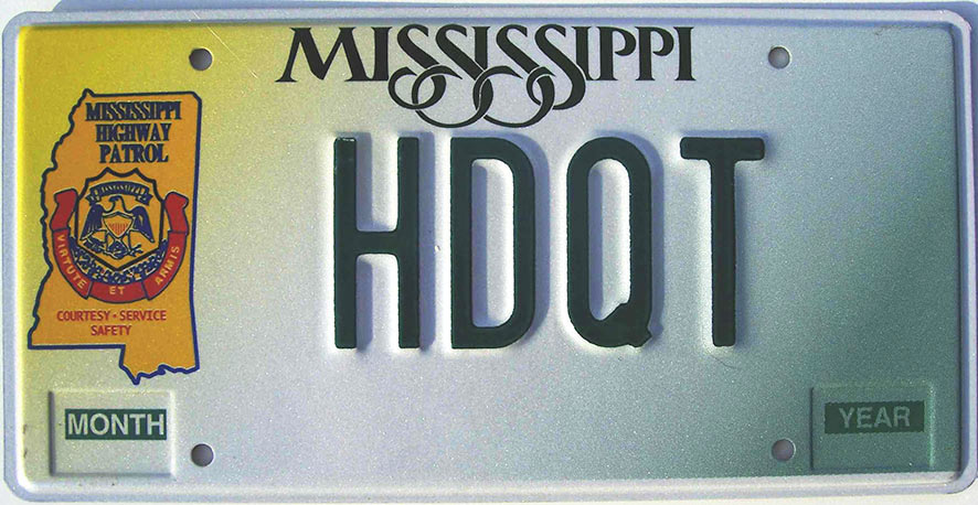 Mississippi license plate image