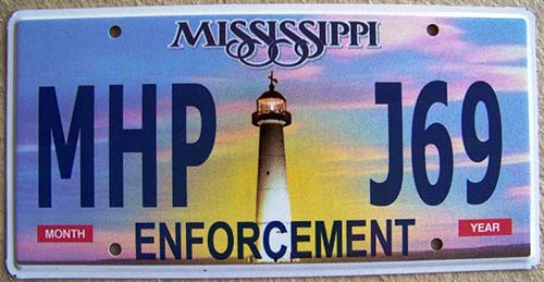 Mississippi license plate image