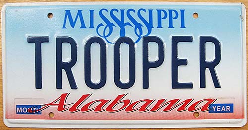 Mississippi license plate image