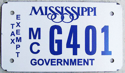 Mississippi license plate image