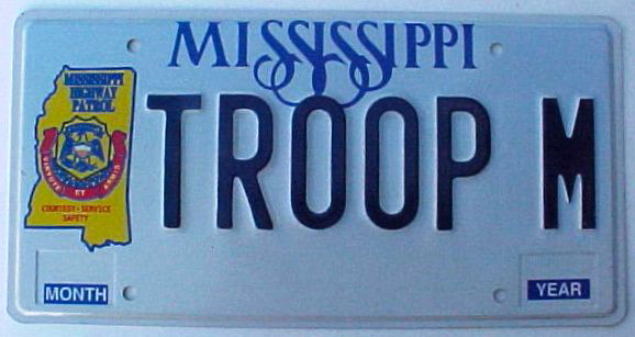 Mississippi license plate image