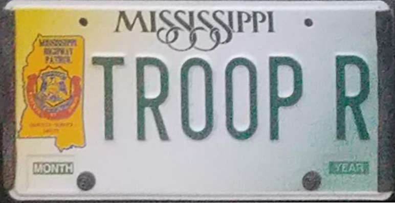 Mississippi license plate image