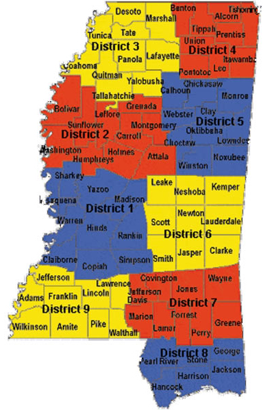 mississipi troop map