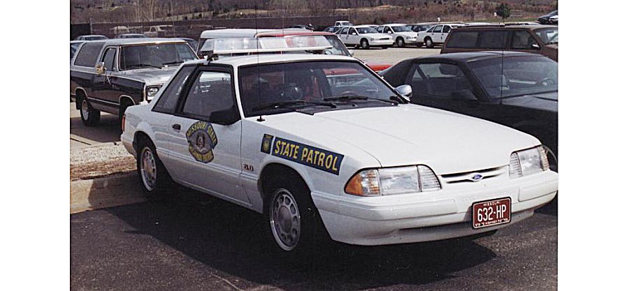 Missouri mustang police car image